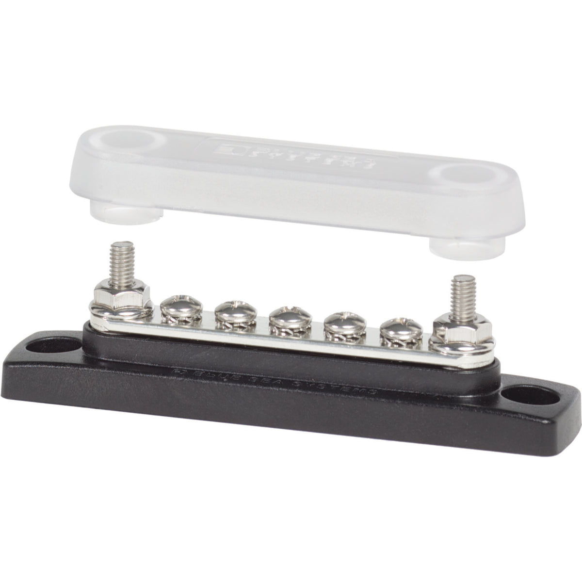 Mini barre omnibus commune 100A - 5 gangs avec couvercle - Common 100A Mini BusBar - 5 Gang with Cover