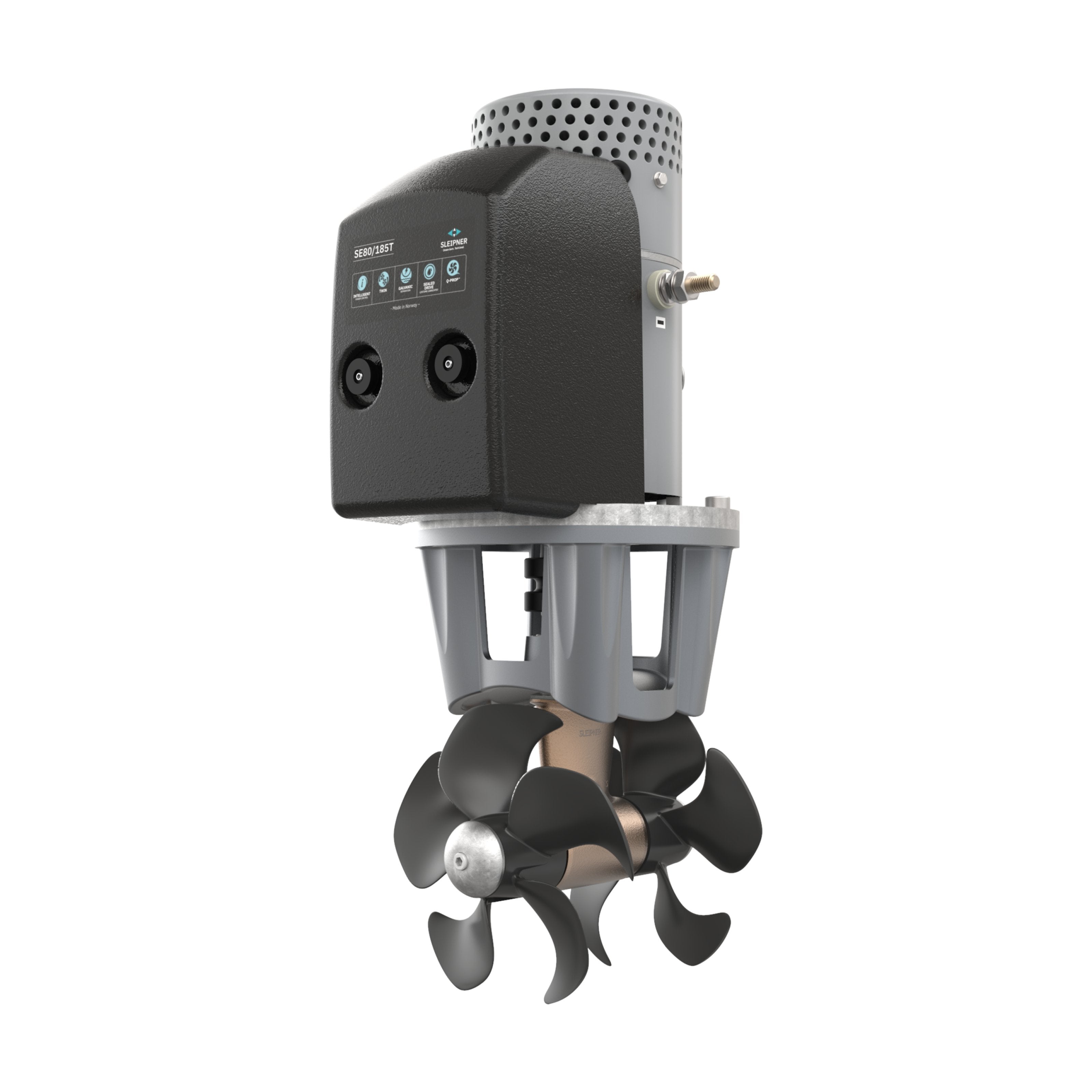 Propulseur d’étrave Sleipner SE80 24 V pour tunnel de 185 mm