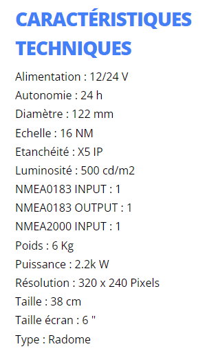 Écran radar Furuno 1623 LCD 6 pouces - Déstockage - photo 1
