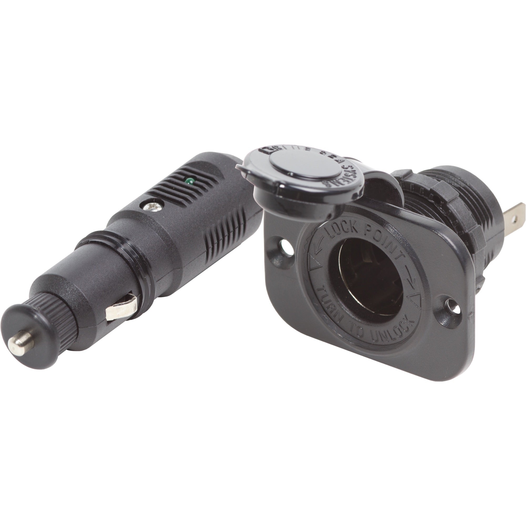 12 Volt Plug with Dash Socket - 12 Volt Plug with Dash Socket