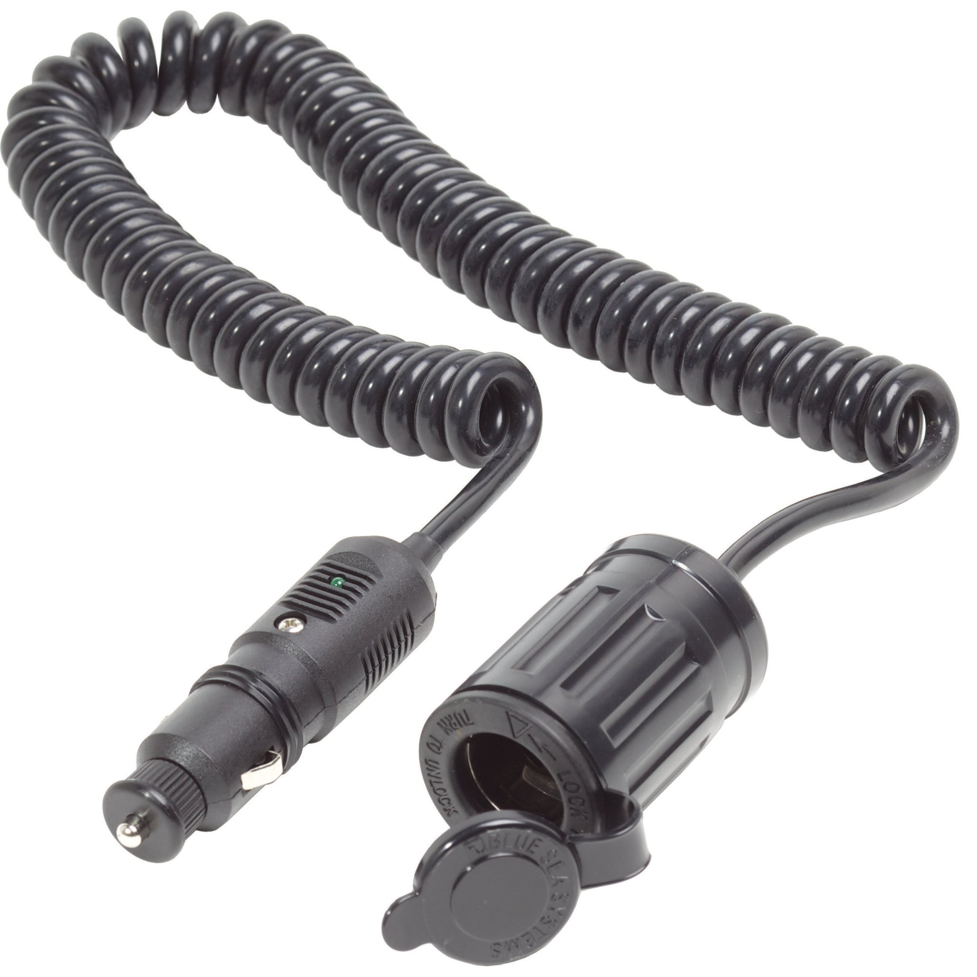 12 Volt Plug with Single Extension Socket - 12 Volt Plug with Single Extension Socket