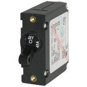 A-Series Black Toggle Circuit Breaker - Single Pole 40A - A-Series Black Toggle Circuit Breaker - Single Pole 40A