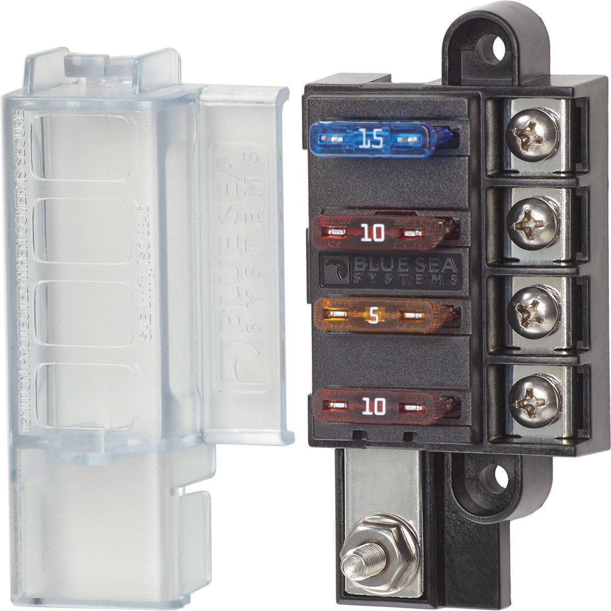 Bloc fusibles compacts à lame ST - 4 circuits - ST Blade Compact Fuse Blocks - 4 Circuits