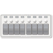 Contura Water Resistant 12V DC Circuit Breaker Panel - White 8 Position - Contura Water Resistant 12V DC Circuit Breaker Panel - White 8 Position