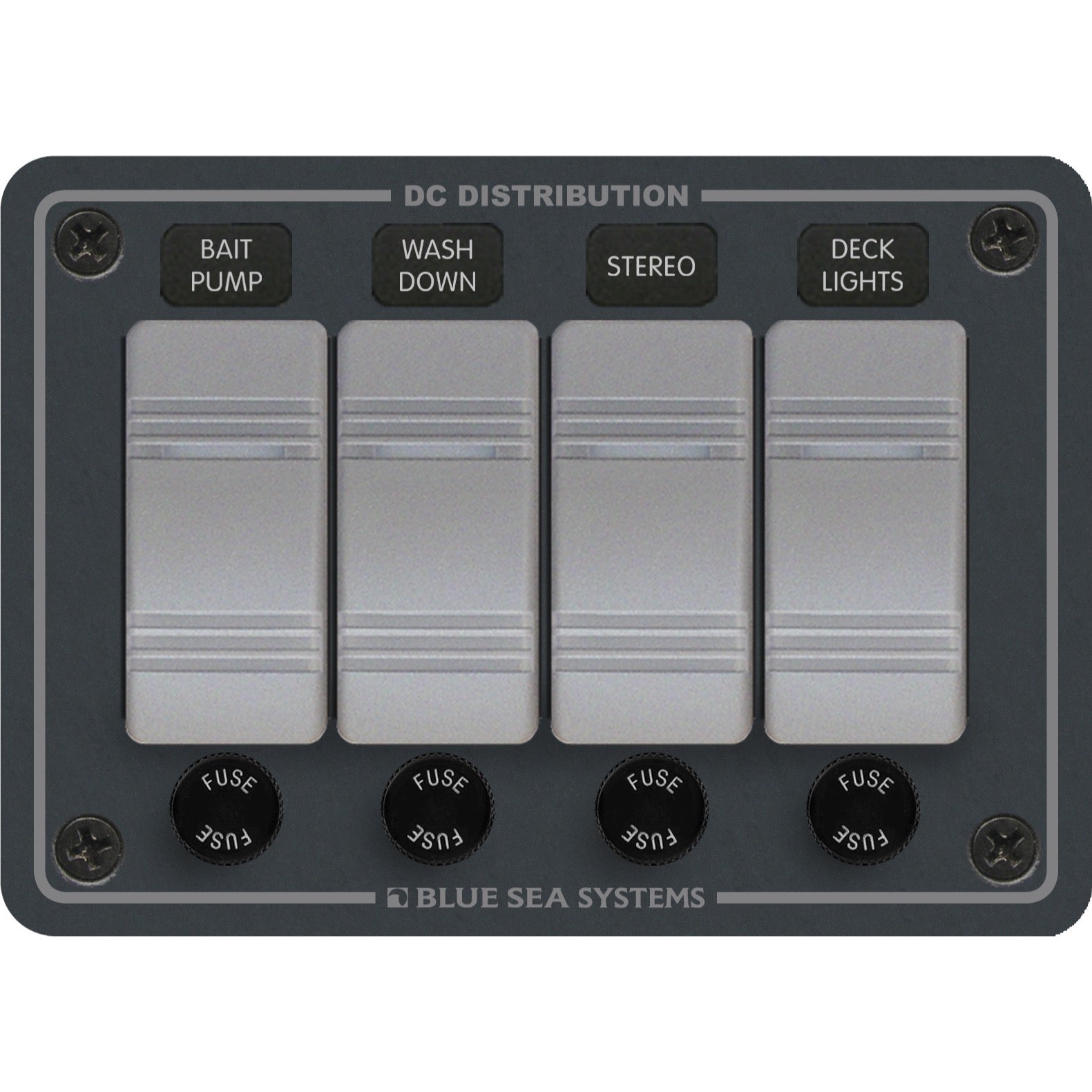 Contura Water Resistant 12V DC Panel - 4 Position - Contura Water Resistant 12V DC Panel - 4 Position