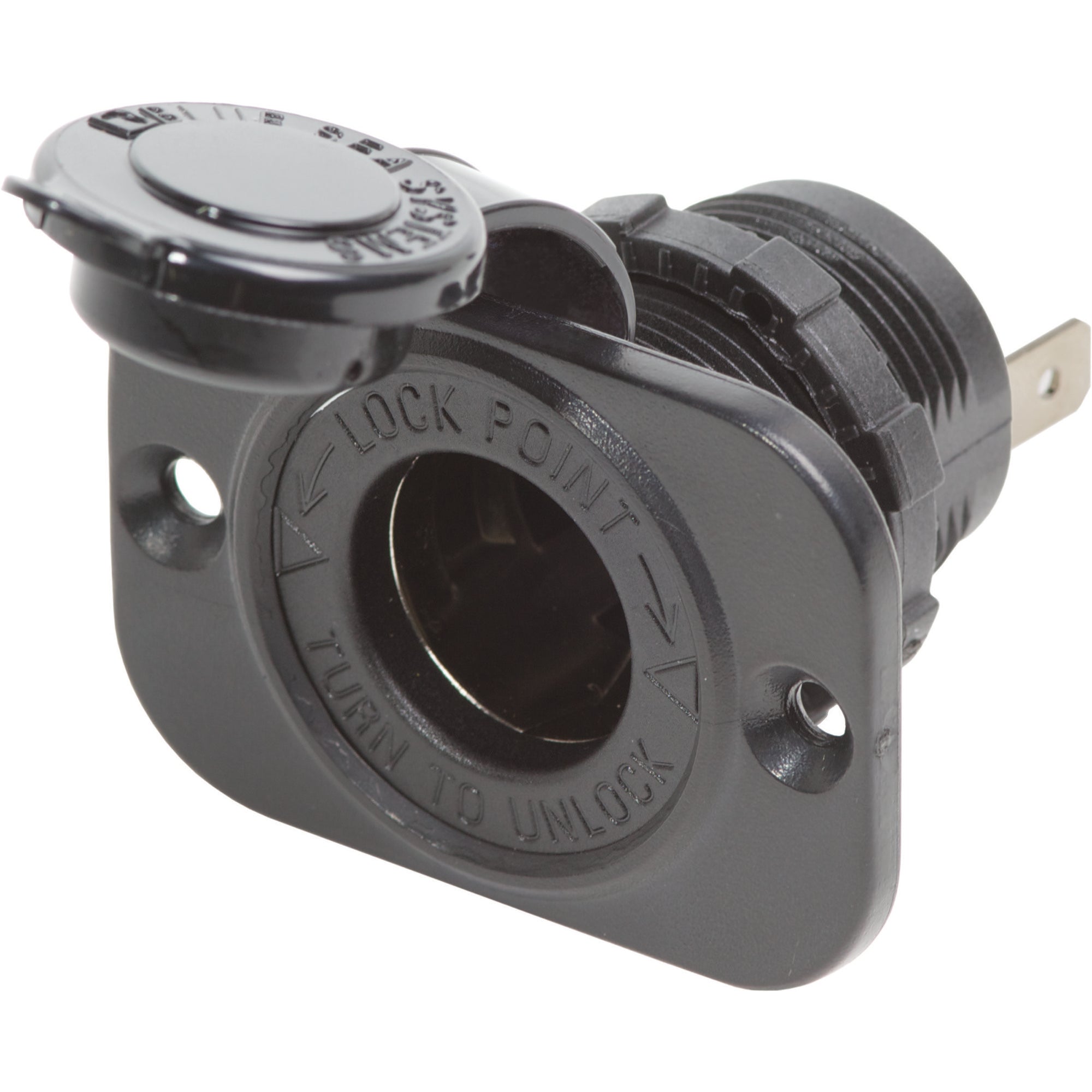 Dash Socket 12V DC with Watertight Cap - Dash Socket 12V DC with Watertight Cap