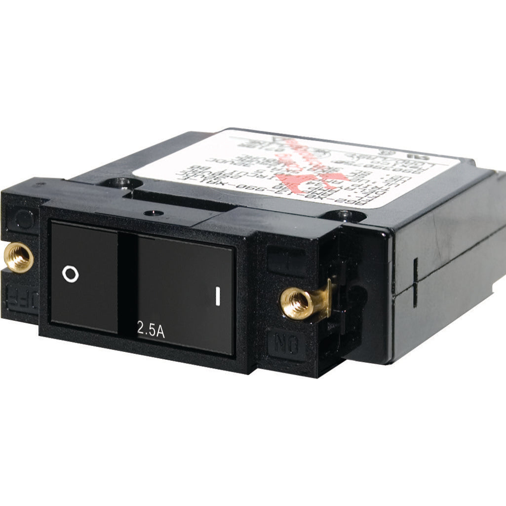 Disjoncteur à bascule plat série A - unipolaire 2,5A - A-Series Flat Rocker Circuit Breaker - Single Pole 2.5A