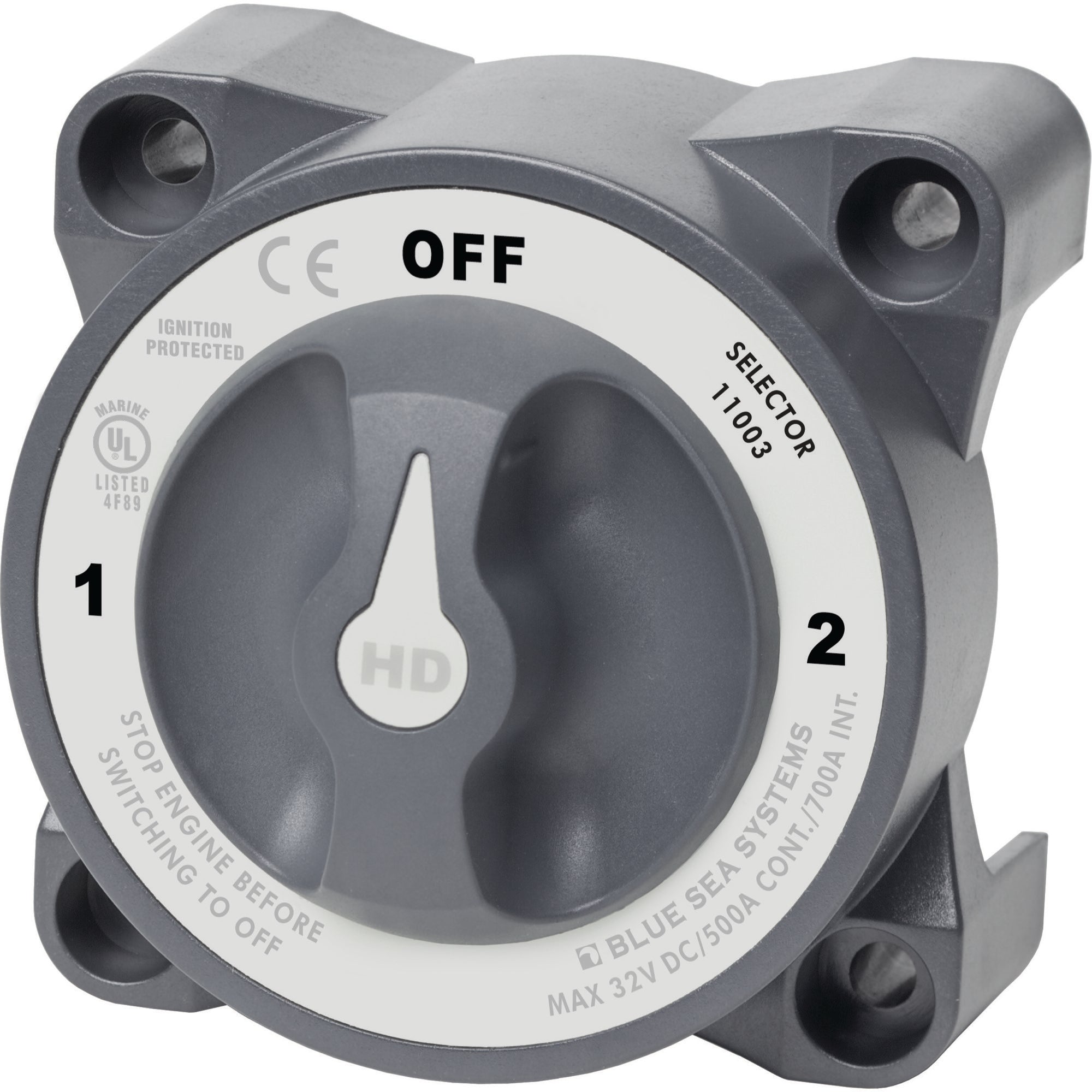HD-Series Heavy Duty 3 Position Selector Battery Switch with AFD - HD-Series Heavy Duty 3 Position Selector Battery Switch with AFD