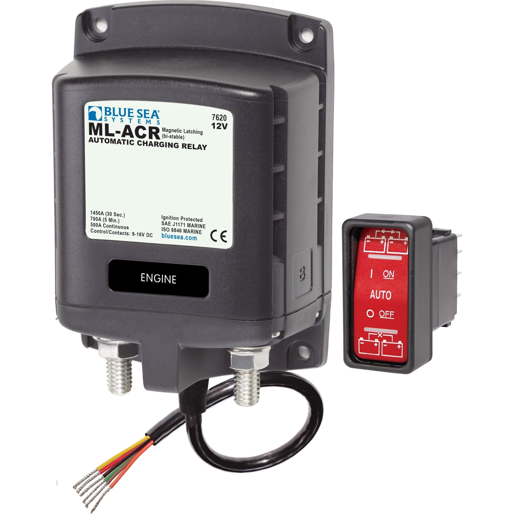 ML-ACR Automatic Charging Relay - 12V DC 500A - ML-ACR Automatic Charging Relay - 12V DC 500A