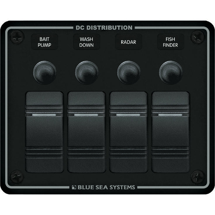 Panneau de disjoncteur Contura 4 positions - Water Resistant Circuit Breaker Panel 4 Position-Black