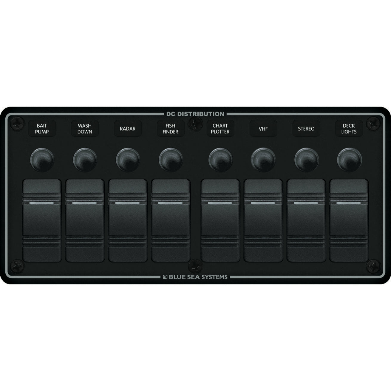 Panneau de disjoncteur Contura  8 positions - Water Resistant Circuit Breaker Panel 8 Position-Black