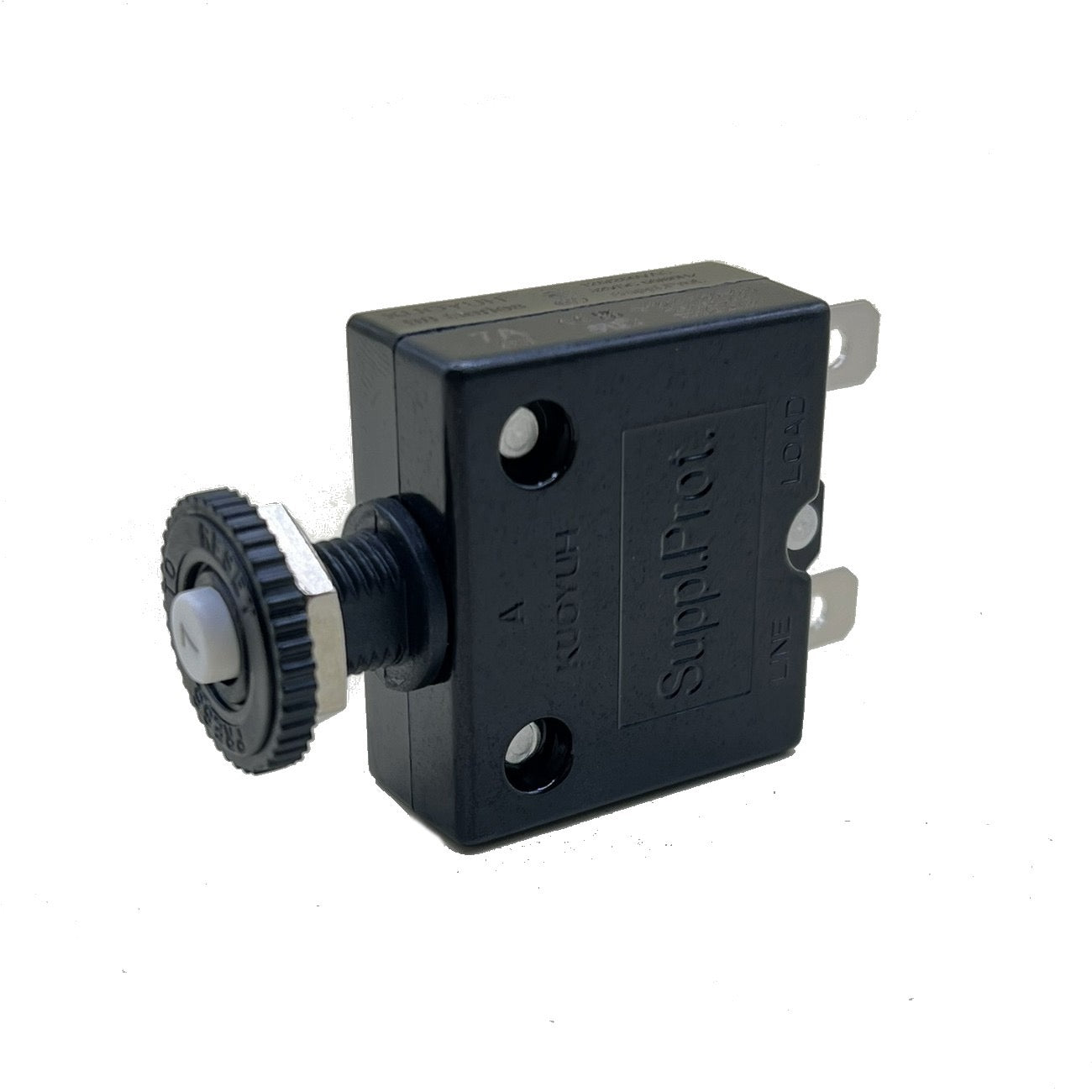 Push Button Reset Only Quick Connect Circuit Breaker - 7 Amps - Push Button Reset Only Quick Connect Circuit Breaker - 7 Amps