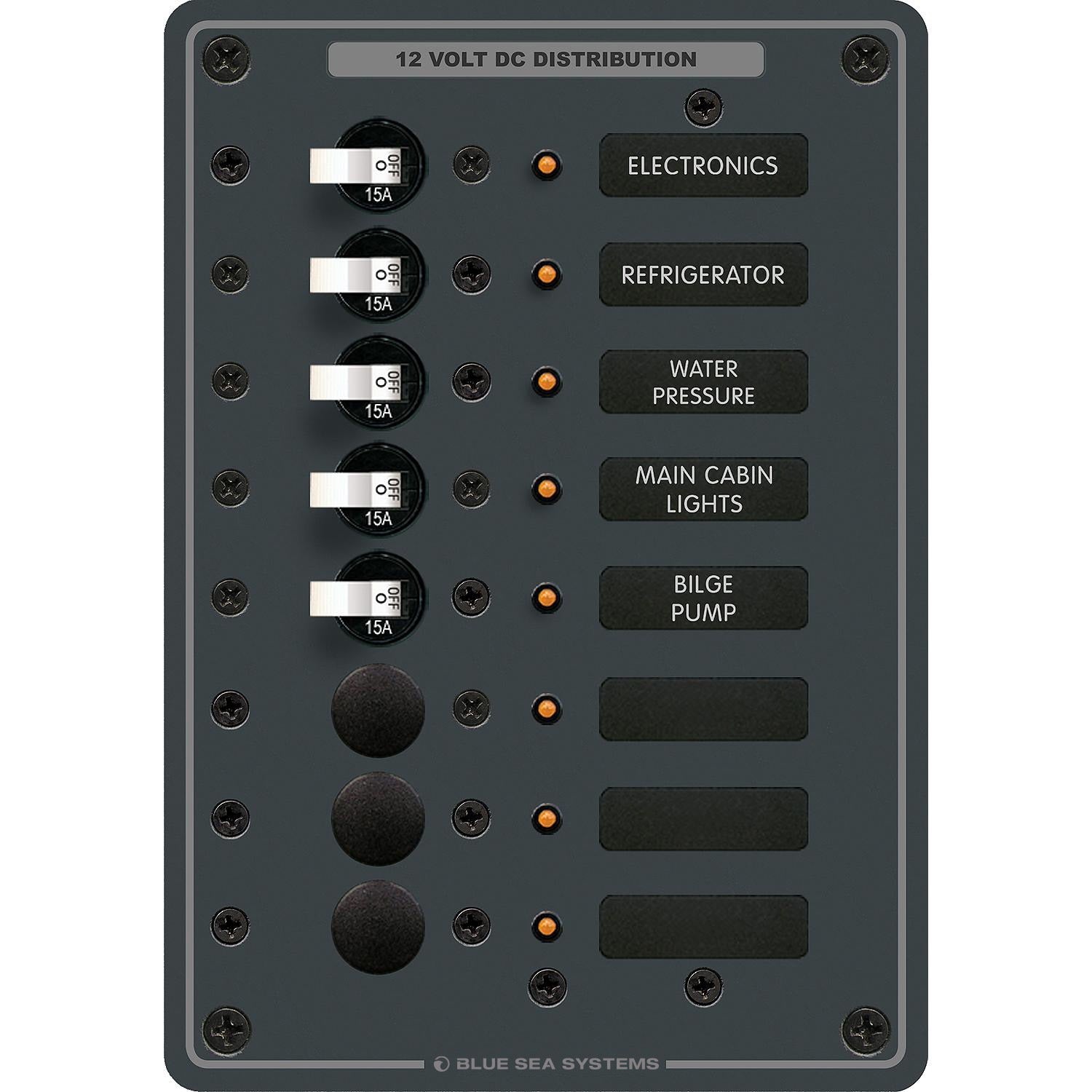 Traditional Metal DC Panel - 8 Positions - Traditional Metal DC Panel - 8 Positions