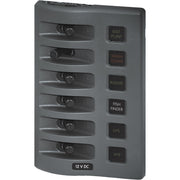 WeatherDeck&reg; 12V DC Waterproof Fuse Panel - Gray 6 Positions - WeatherDeck® 12V DC Waterproof Fuse Panel - Gray 6 Positions