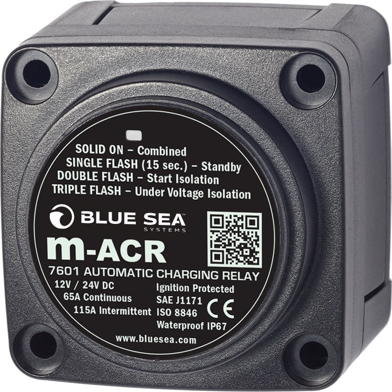 m-Series Automatic Charging Relay - 12/24V DC 65A - m-Series Automatic Charging Relay - 12/24V DC 65A