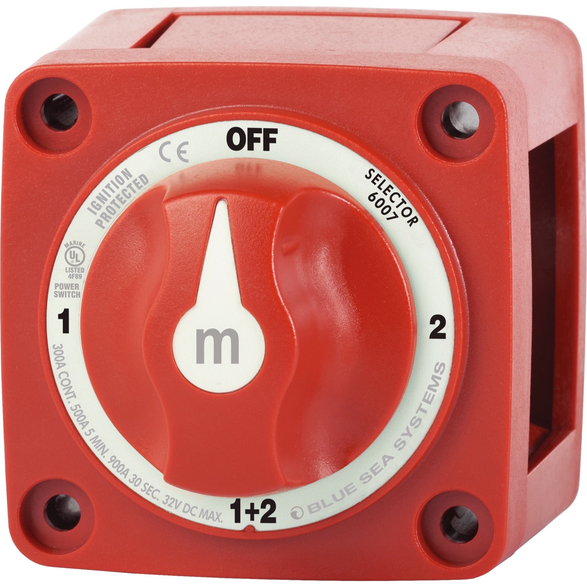 m-Series Mini Selector Battery Switch - Red - m-Series Mini Selector Battery Switch - Red