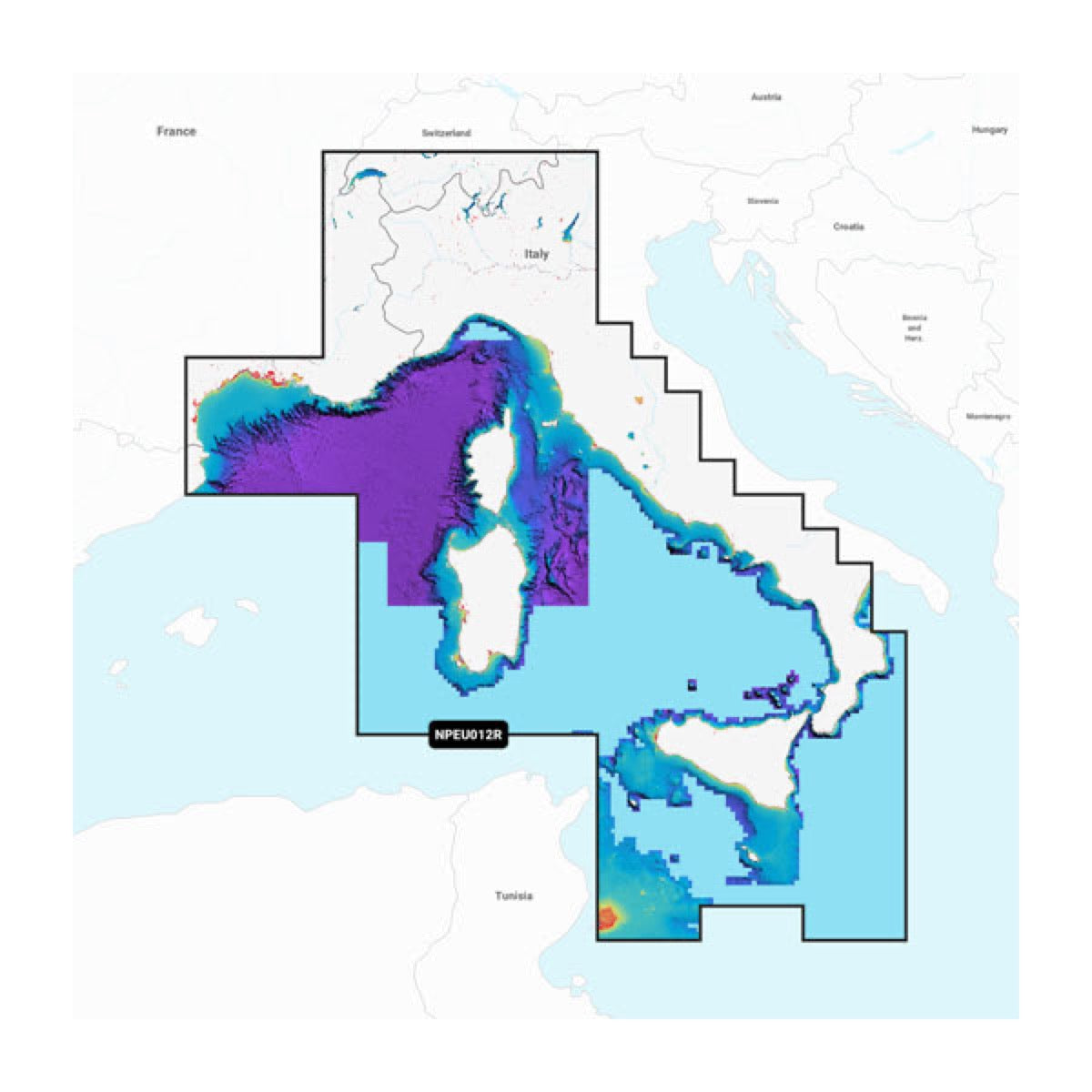 Mer Méditerranée, Centre et Ouest - Cartes marines - Garmin image 1