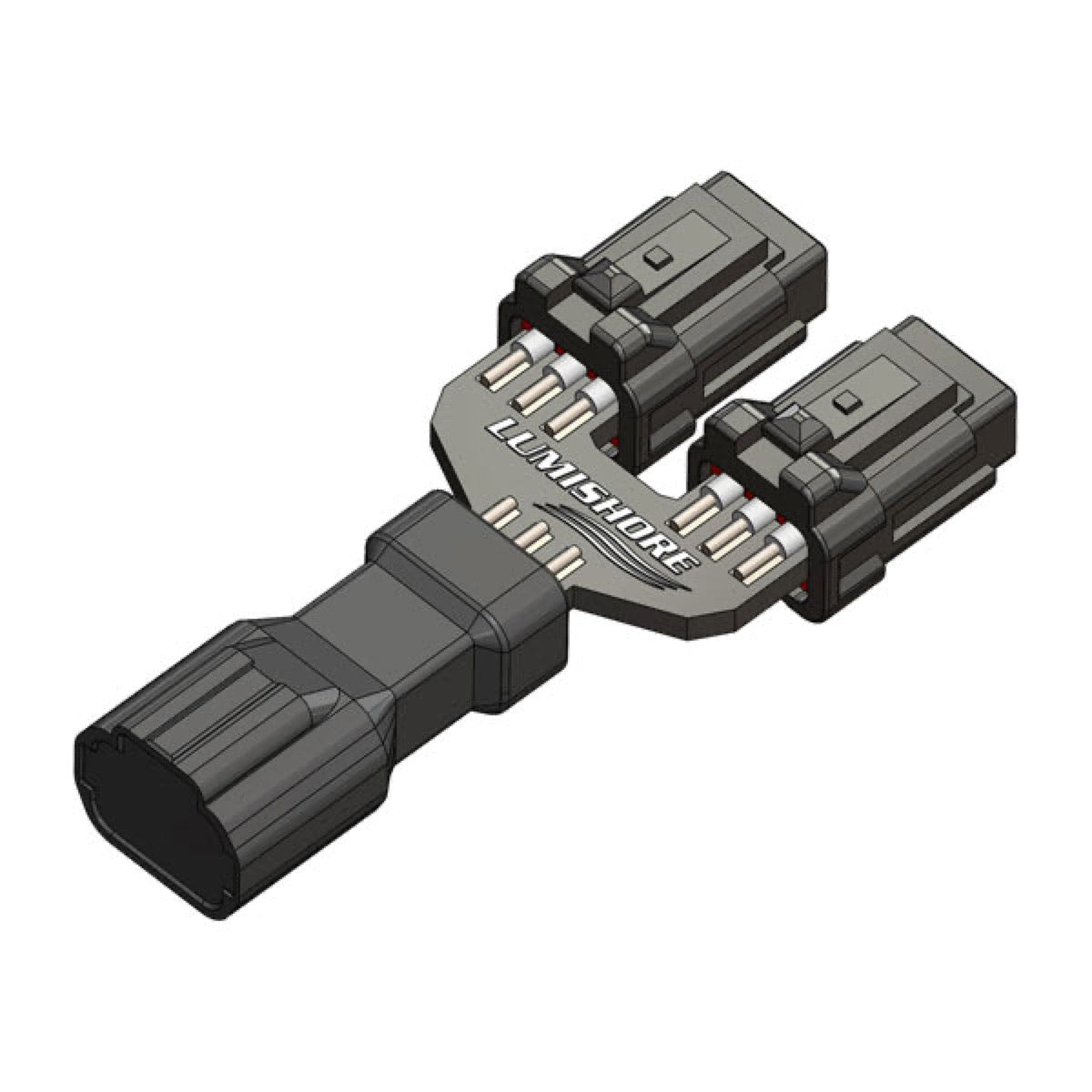 LUX Strip Light & Neon Flex 6-Core Cable Splitter - 2-Way, Strip Light & Neon Flex 6-Core Cable Splitter - Garmin image 1