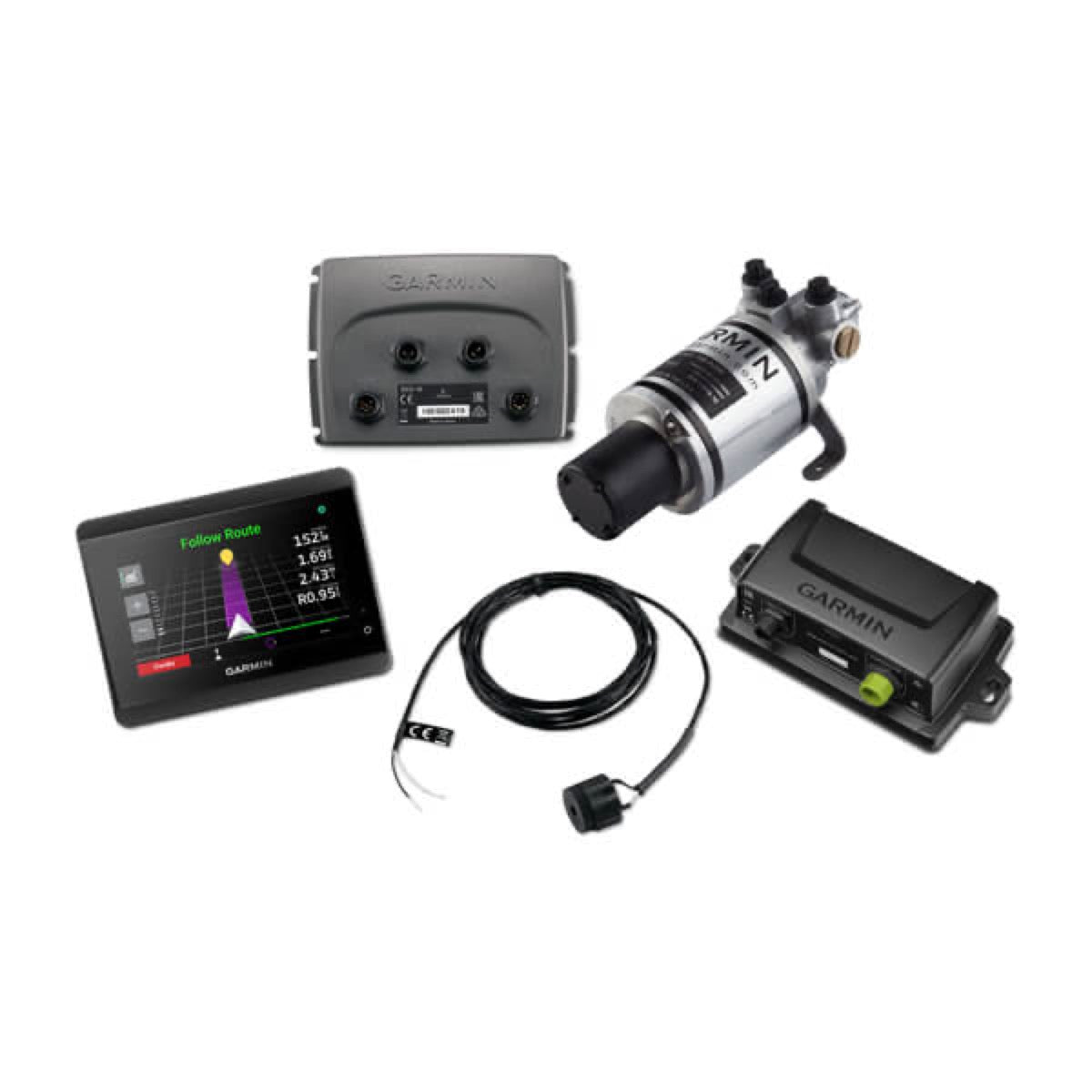 Coffret du pilote automatique Compact Reactor™ 40 pour systèmes hydrauliques avec pack d'instruments GHC™ 50 Avec instrument pour pilote automatique GHC™ 50 - Garmin image 1