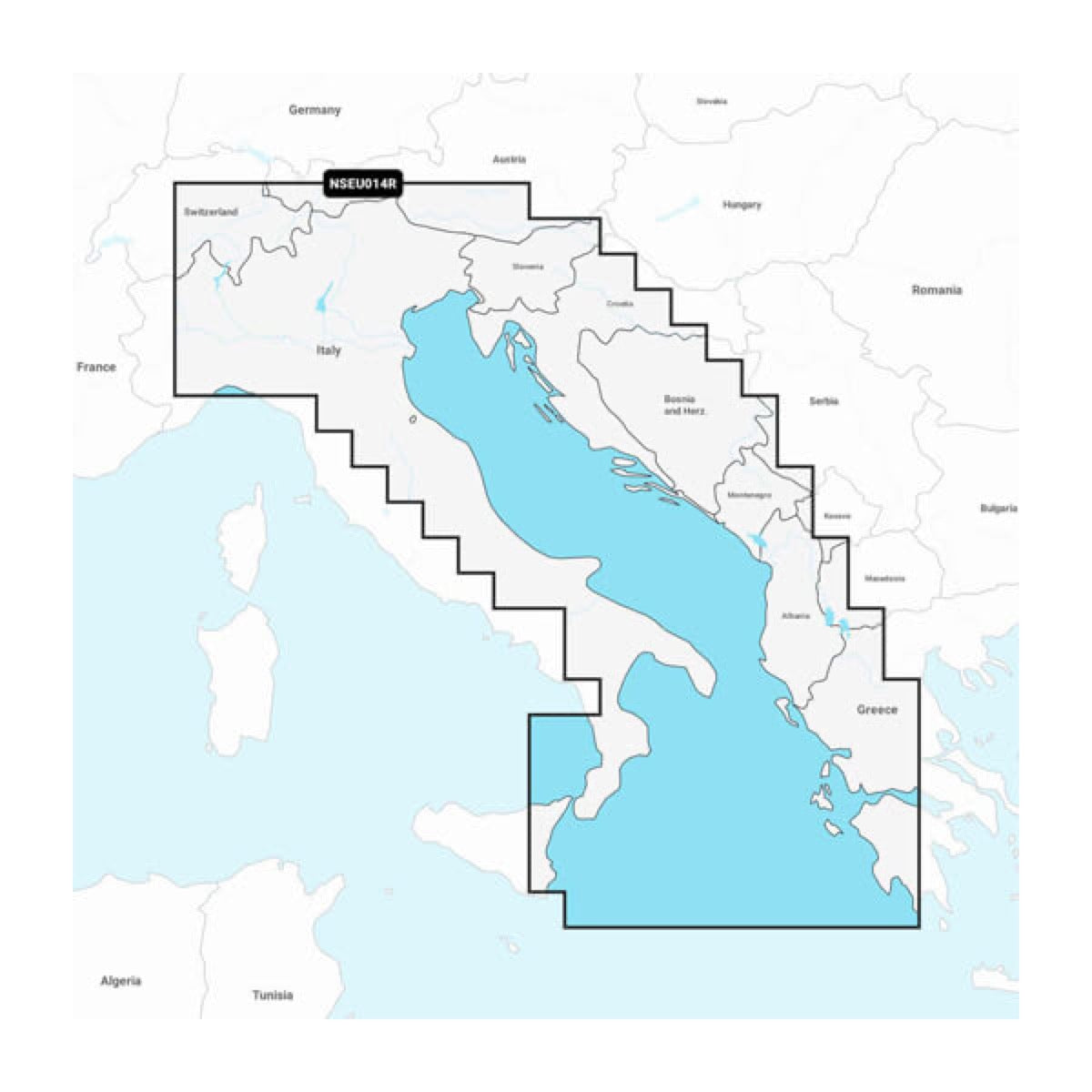 Cartes marines Italie, Mer Adriatique - Garmin image 1