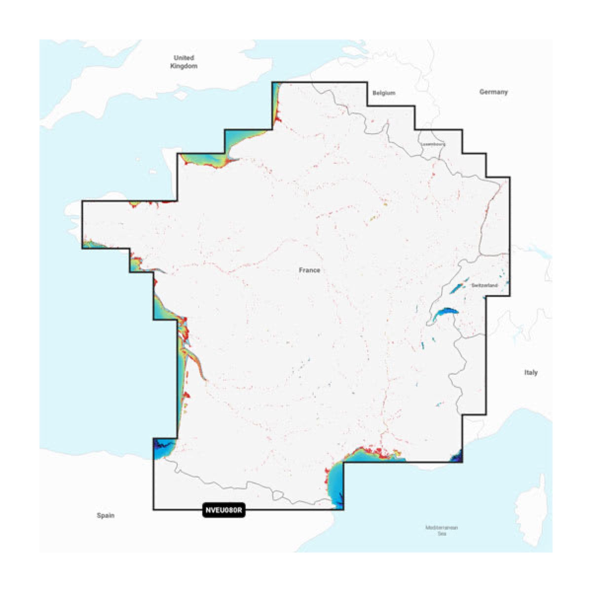 Cartes marines intérieures France, Lacs et rivières - Garmin image 1