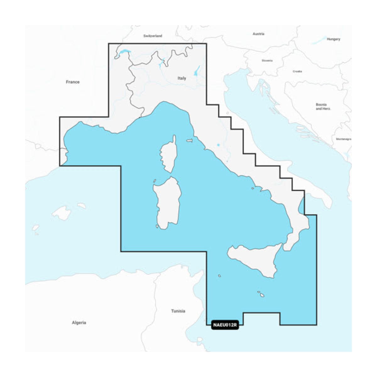 Mer Méditerranée, Centre et Ouest - Cartes marines - Garmin image 1