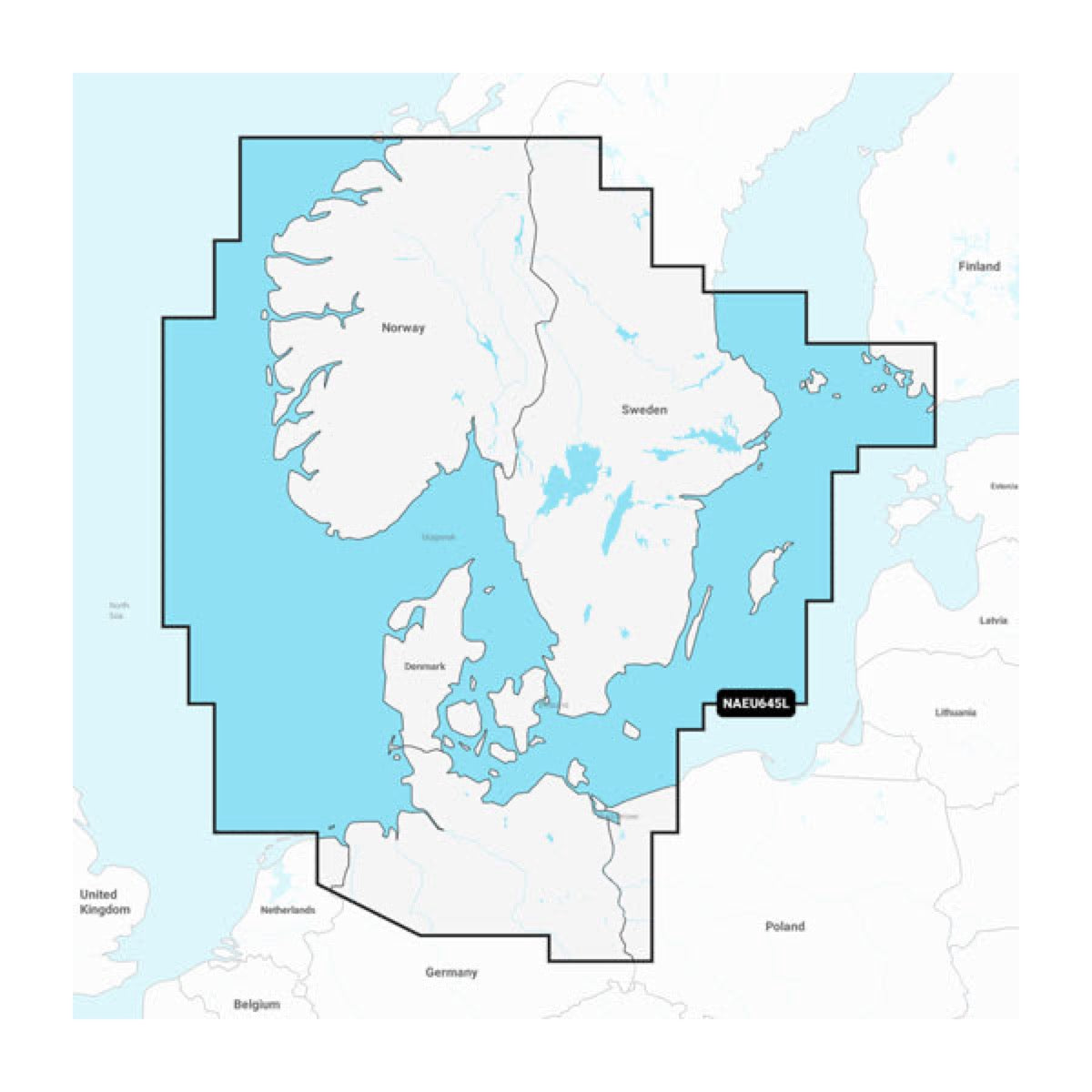 Scandinavie, Sud et Allemagne, Nord - Cartes marines - Garmin image 1