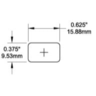 Jeu de 60 étiquettes noires - Dimensioned Drawing