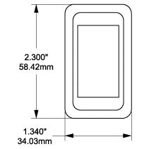 Contura Mounting Bracket - Single - Dimensioned Drawing