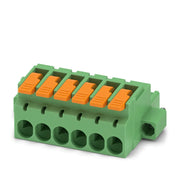 Connector Terminal Block Plug 1x6 5.08mm, Lever Push-in – vue fabricant 1 – MG5001362