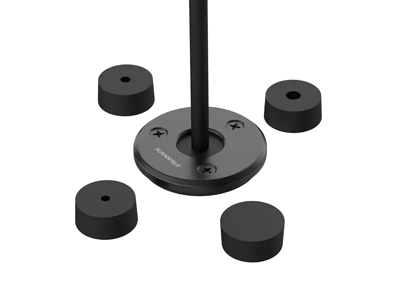 Passe-câble Low profile IP68 Aluminium anodisé noir - pour câbles de 4 à 9 mm