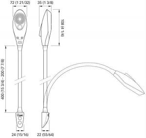 Lector de targetes / Lector LED Shark 10-30V Long. 30 cm