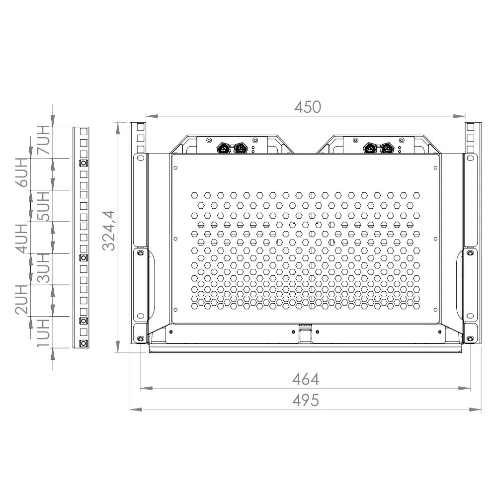 19 Inch Shelf Kit LFP304 – vue fabricant 3 – MG3000444