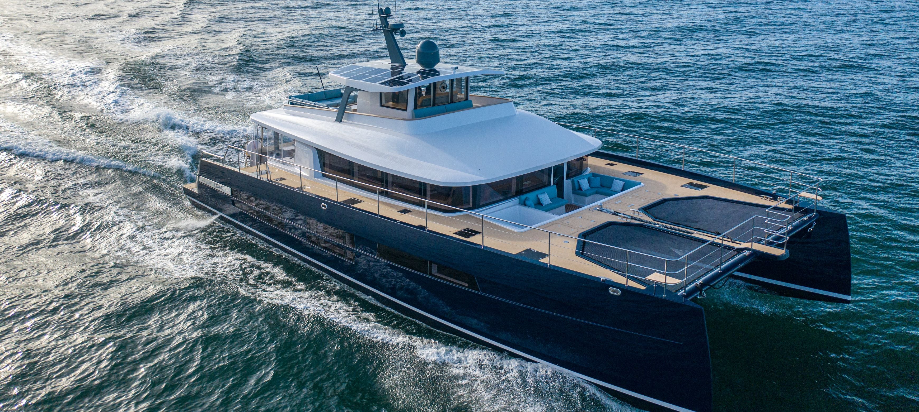 4Ever — Long Island 78 motor catamaran JFA Yachts, design Marc Lombard — photo FLY HD / JFA Yachts