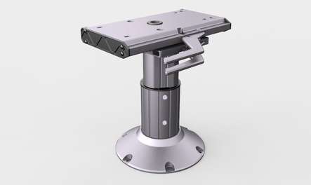 Garelick Latitude Evolve - embase de siège above-deck avec glissière pivotante