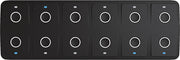 CKM12 - Clavier à membrane à 12 touches (cercle sur les boutons) avec câble adaptateur CKM vers NMEA 2000, 0,2 m