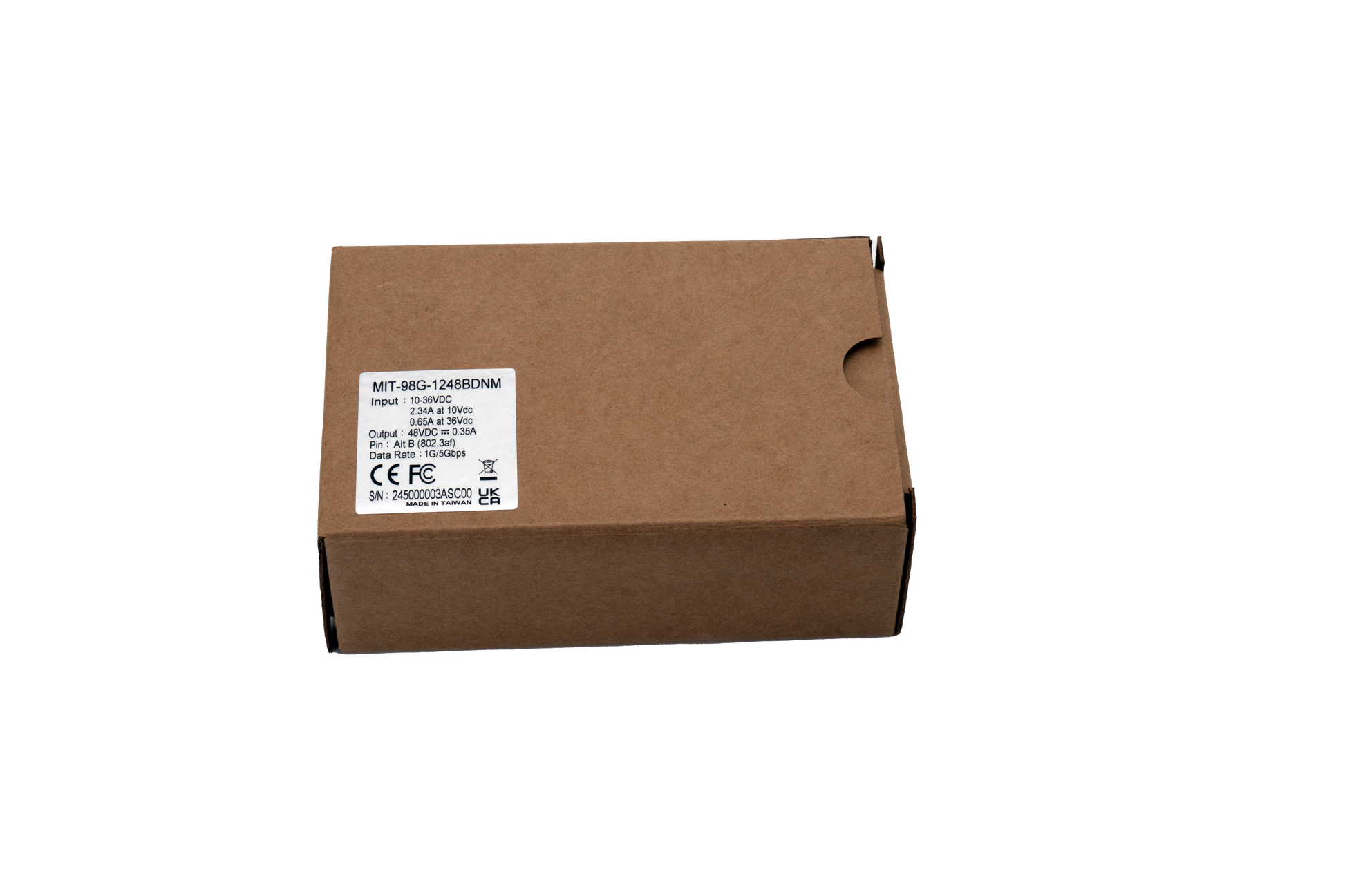 Injecteur PoE 12-24V DC 5Gb