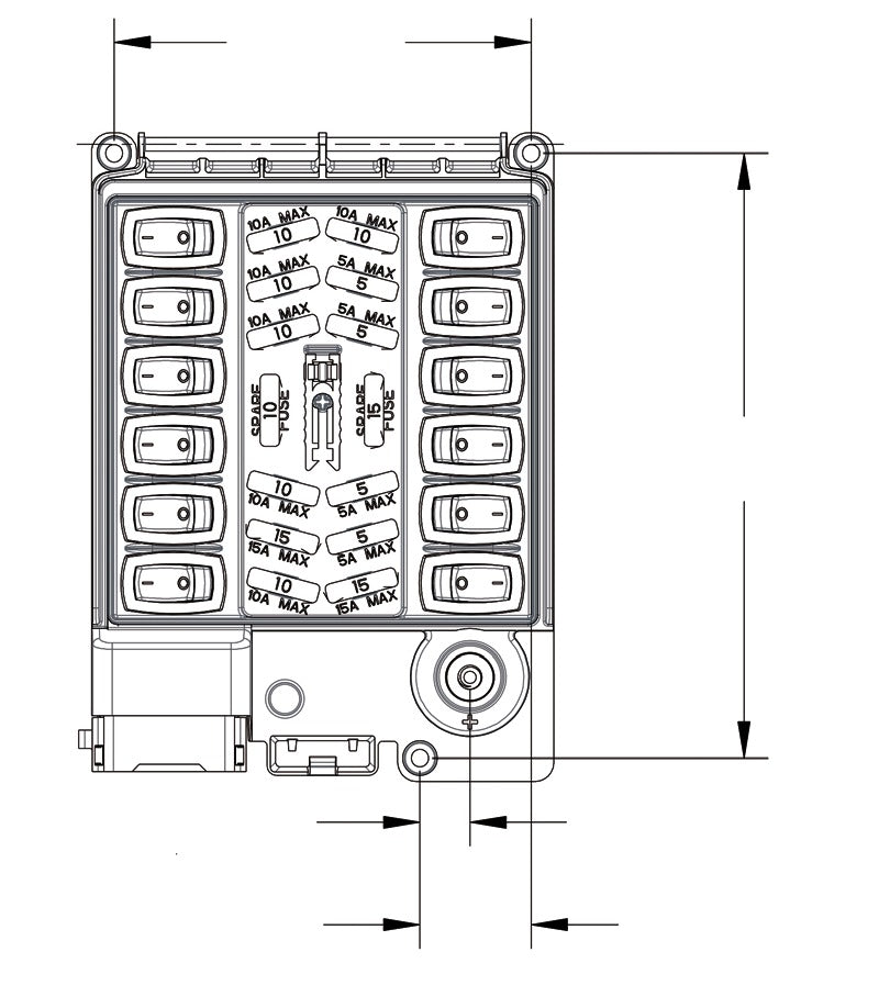 Module de dérivation 12 canaux en option, à utiliser avec CLMD12 ou CLMD16