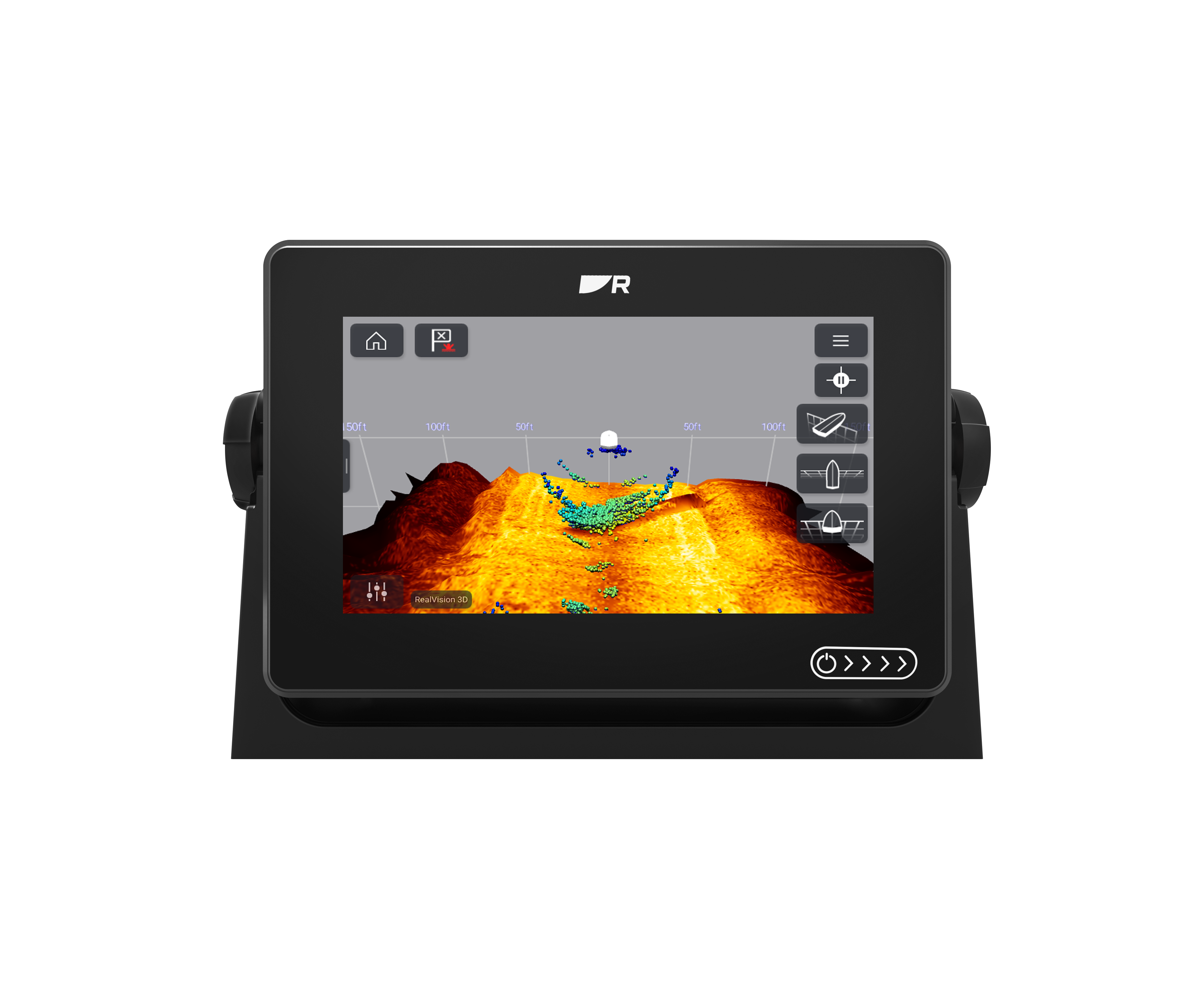 AXIOM+ 7 RV, Écran tactile 7”, sondeur 600W, Down et RV 3D intégré, Wifi, cartographie Lighthouse Europe du Nord, sans sonde