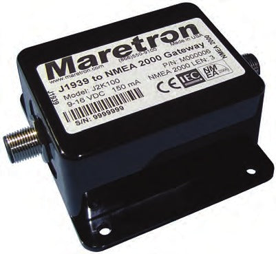 Convertit J1939 en NMEA2000 pour une utilisation avec les moteurs, les générateurs, les climatiseurs et les machines à glaçons Dometic