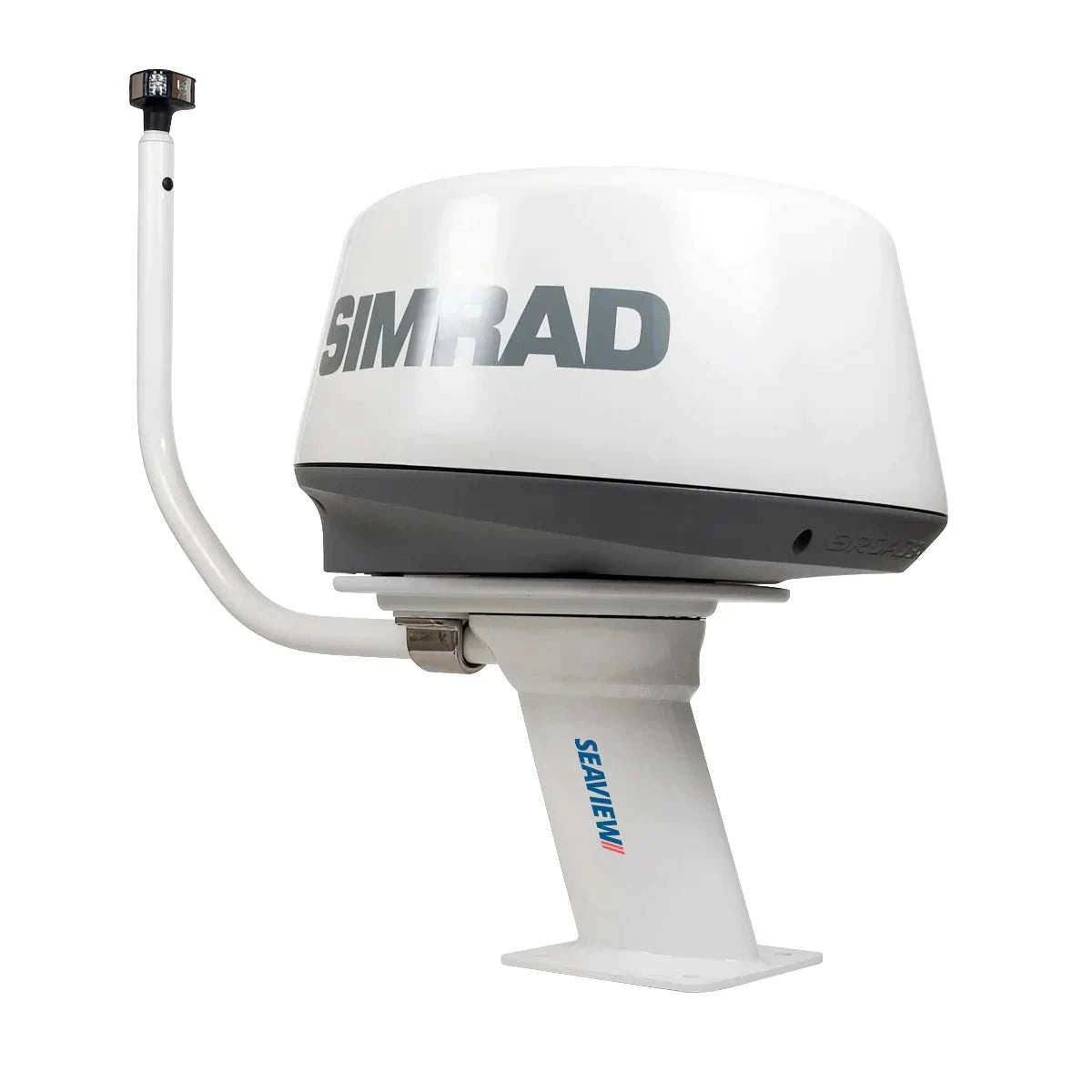 Seaview PMA-107-M1 modular radar mount installed with Simrad radome