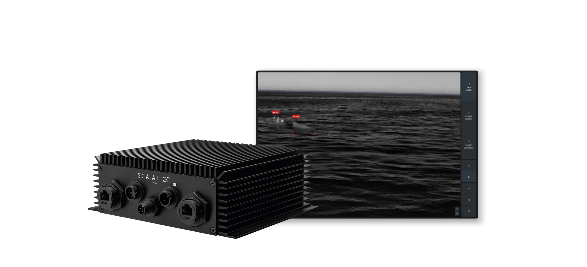 SEA.AI Brain - unité IA et interface de détection
