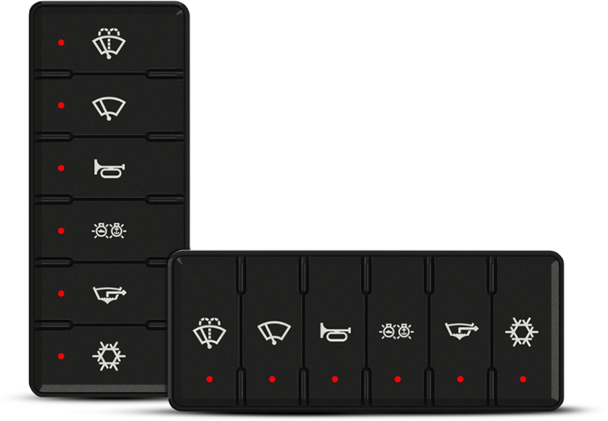 RMK-6 clavier Digital Switching 6 Boutons avec Pack 46 x inserts pré-imprimés