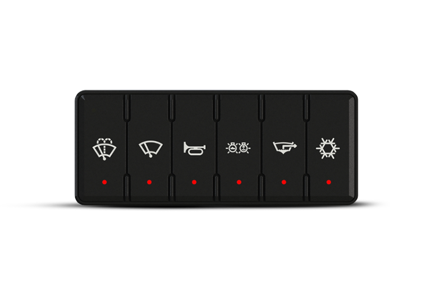 RMK-6 clavier Digital Switching 6 Boutons avec Pack 46 x inserts pré-imprimés