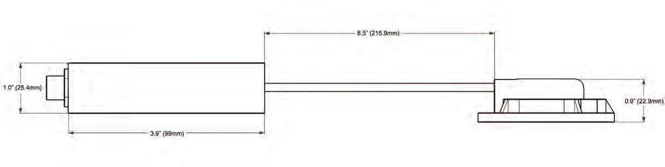 Moniteur de niveau de réservoir à ultrasons pour essence (réservoirs de 61 cm de profondeur)