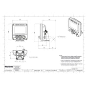 Plan technique Raymarine A80586 étrier AIS4000/AIS5000