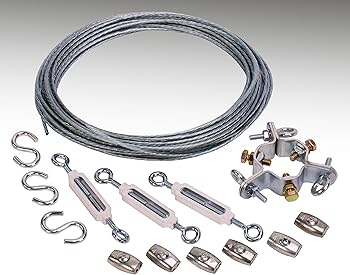 Kit d’installation pour antennes KUM8XX et KUM9XX : Fil d’installation HF 8m, Isolateur 10
