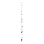 KUM803 — Antenne BLU (HF) fouet Fibre / 3 sections - 1200W - Longueur 8m -Tx/Rx - Livré sans câble