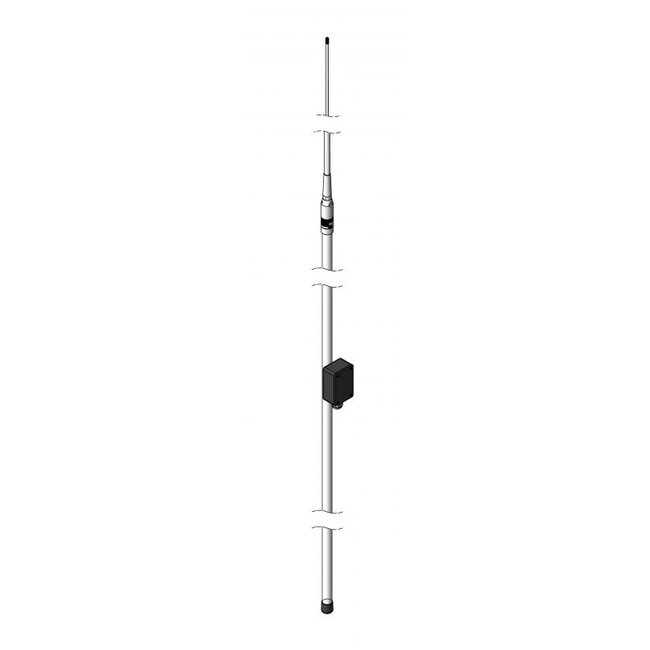 N095F — 2 Colliers en acier inoxydable (SS316) pour montage latéral sur mât Ø 30-100mm pour KUM480