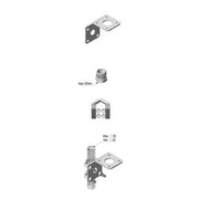 N158F — Support de mât universel pour diamètre de 20-26mm (0.8 "- 1.1"). N158F comprend un jeu d'é